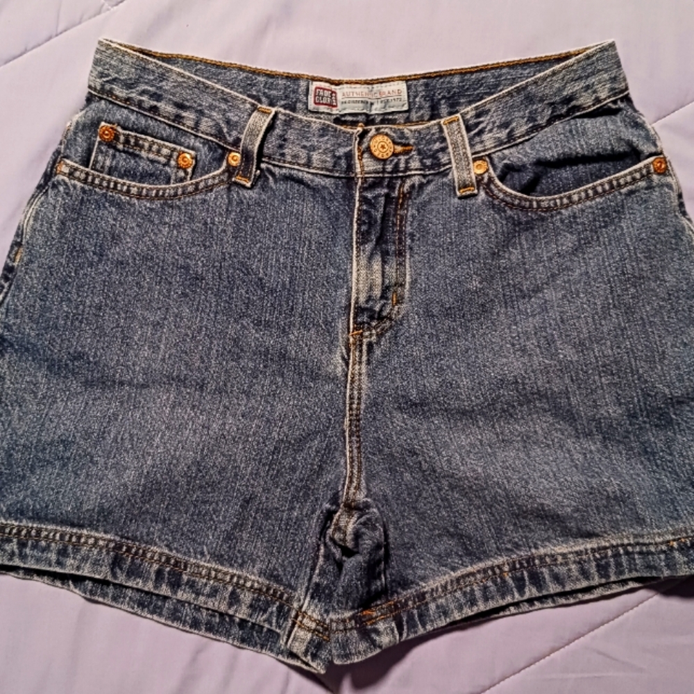 Faded Glory Blue Jean Shorts Classic Casual Style Size 4